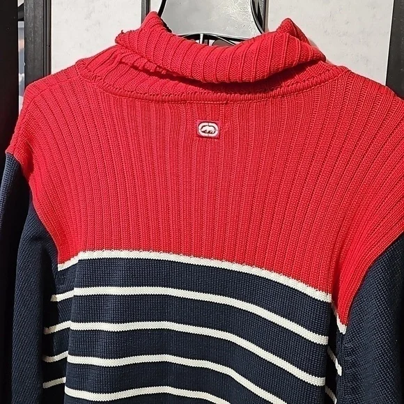 Ecko Red White Blue Sweater Size Medium - Picture 7 of 8